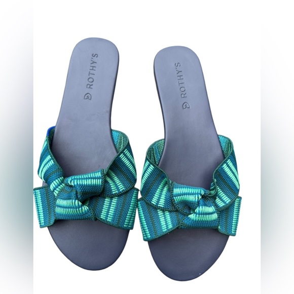 Rothy’s The Knot Sandal In Jungle Stripe Sz 8.5 - Picture 2 of 12